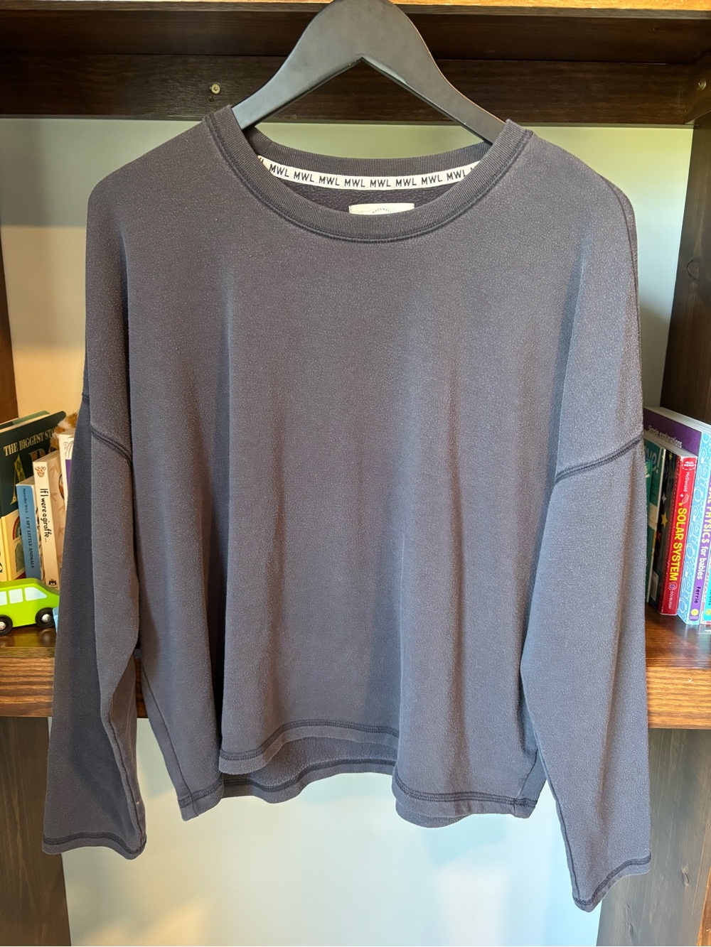 Madewell Relaxed Crewneck Sweatshirt in Charcoal